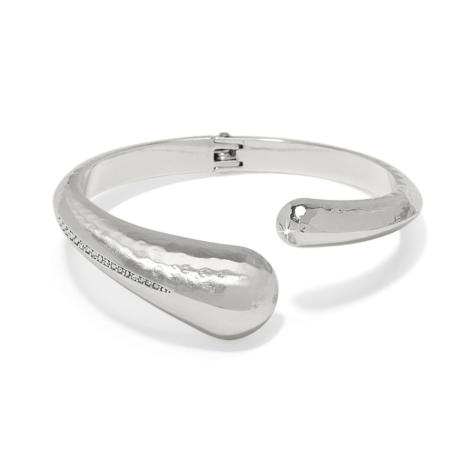 Nile Open Hinge Bangle silver 2