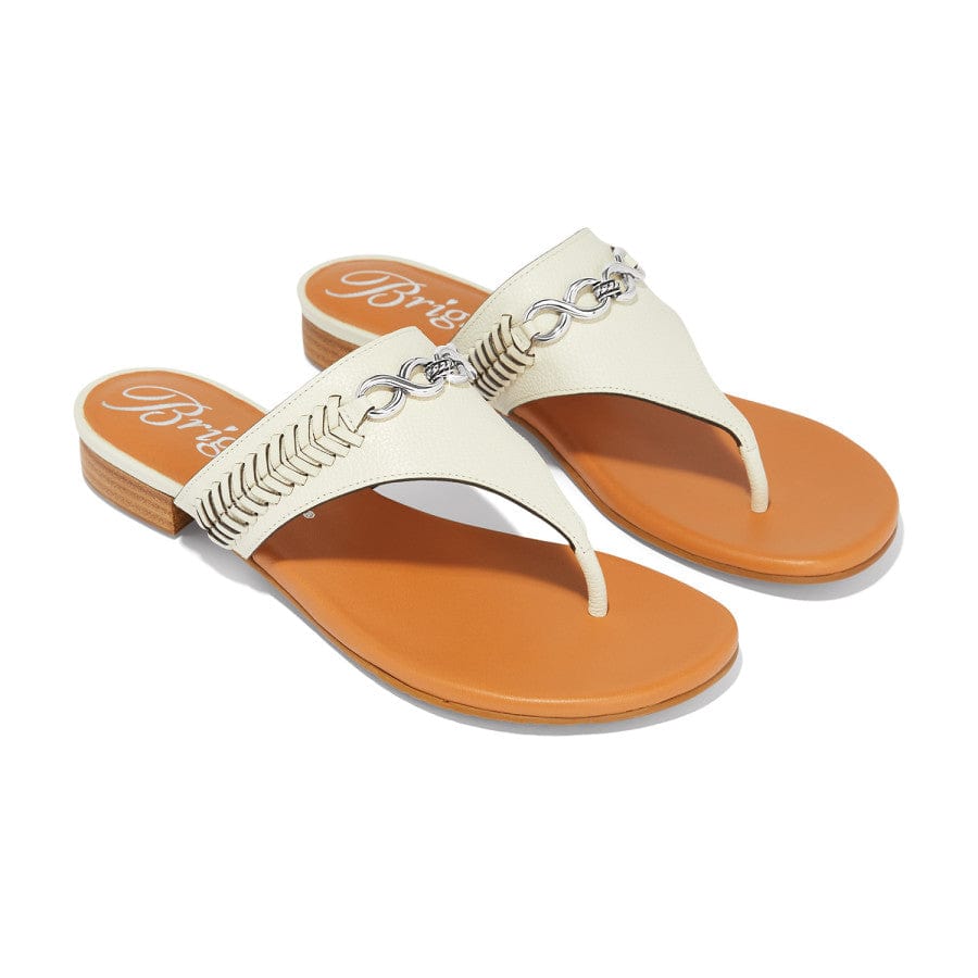 Noelle Flat Sandals white 5