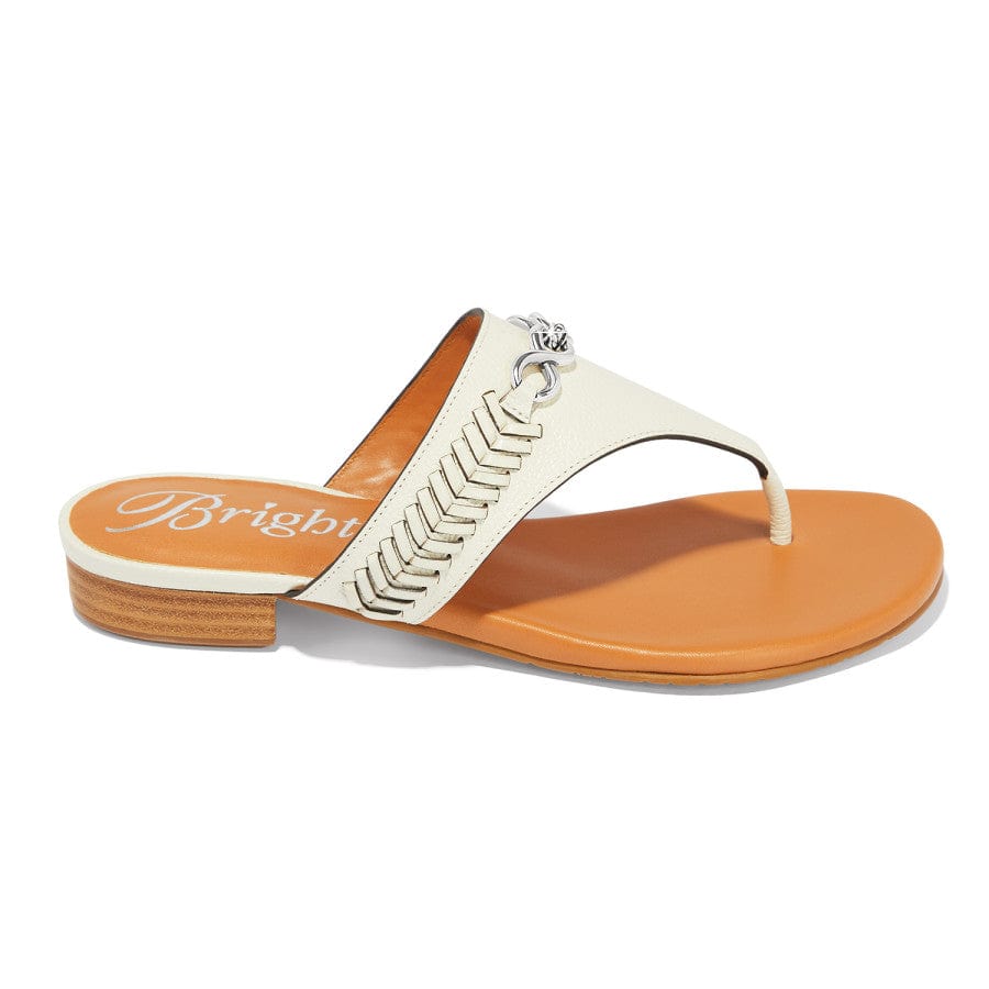 Noelle Flat Sandals white 6