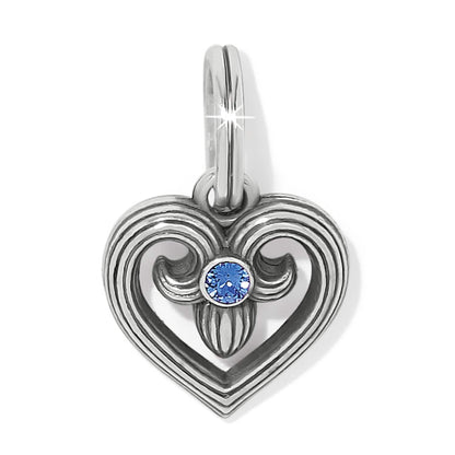 One Heart Azure Heart Charm