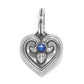 One Heart Azure Heart Charm