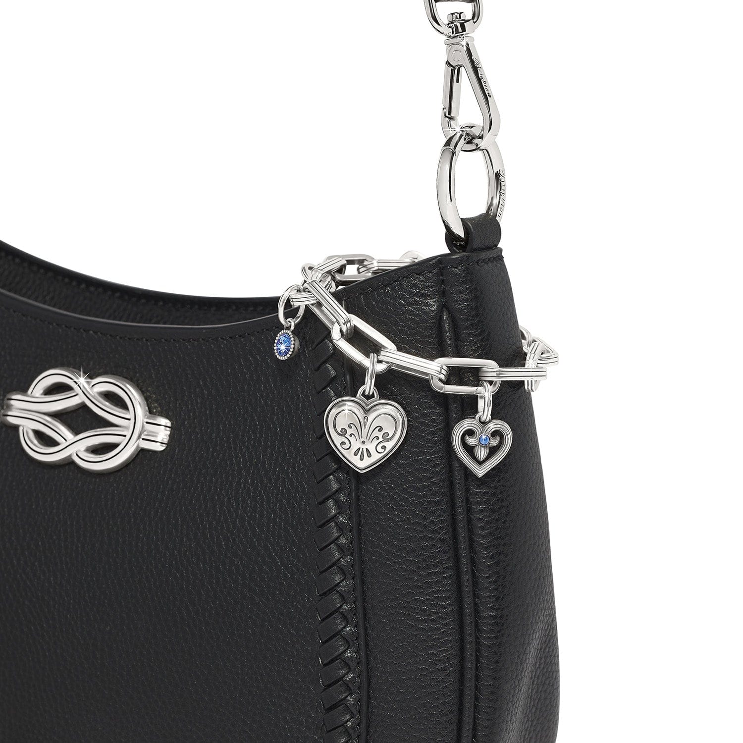 One Heart Azure Heart Charm silver-blue 4