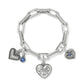 One Heart Azure Heart Charm