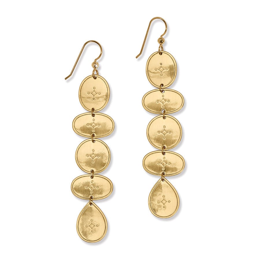 Palm Canyon Long French Wire Earrings gold 4