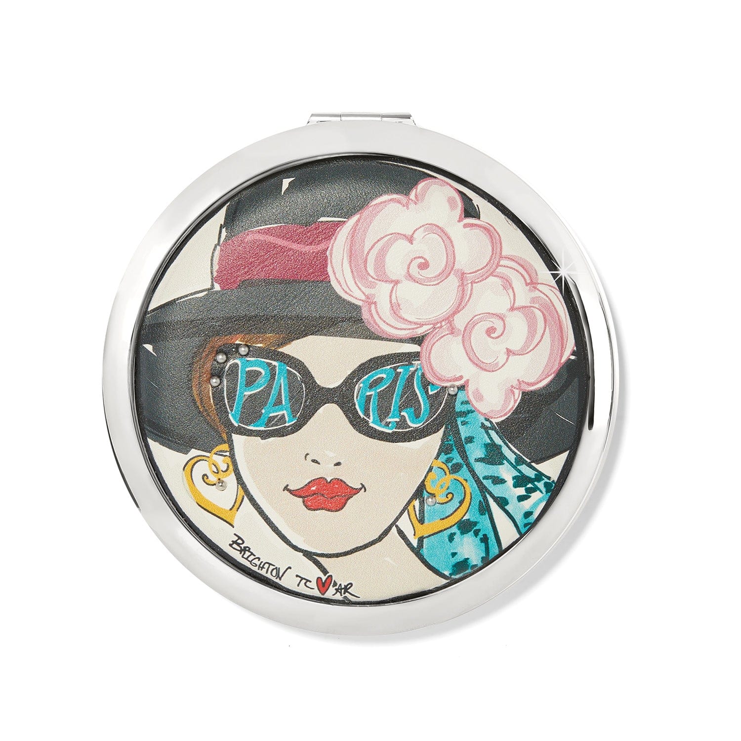 Paris Blooms Travel Mirror multi 1