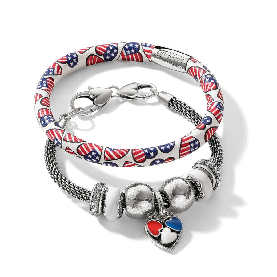 Patriotic Luv Woodstock Bracelet red-white-blue 3