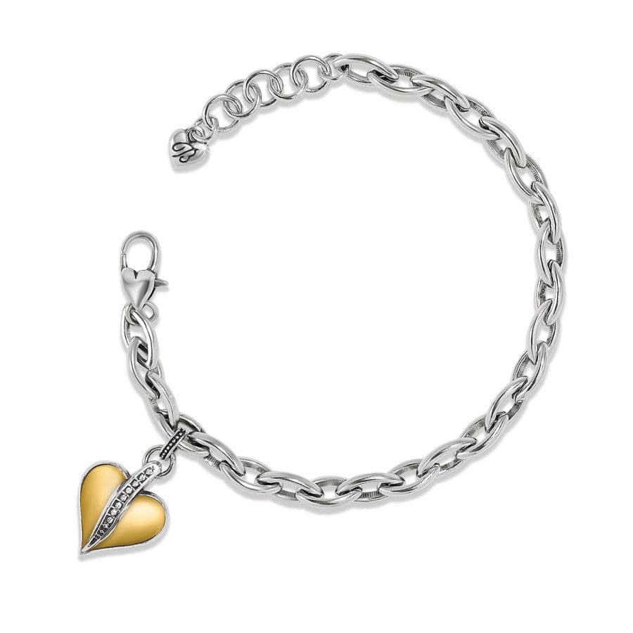 Precious Heart Two Tone Bracelet silver-gold 1