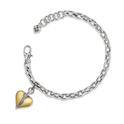 Precious Heart Two Tone Bracelet