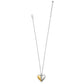 Precious Heart Two Tone Necklace