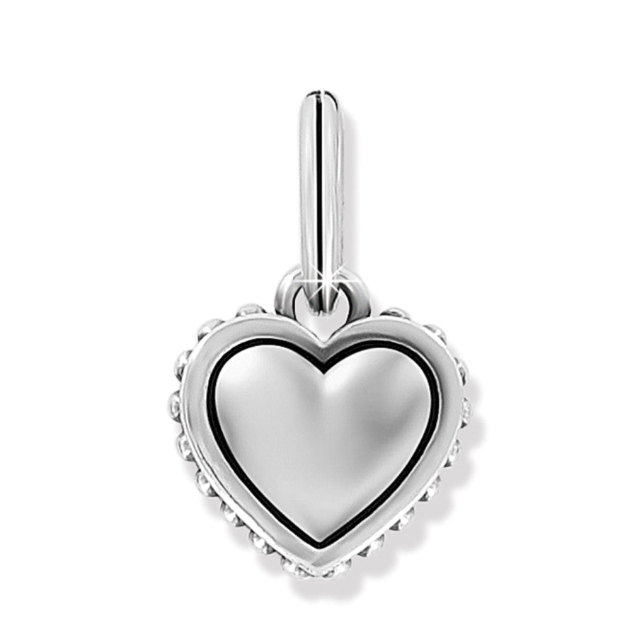 Pretty Tough Bold Heart Charm silver 1