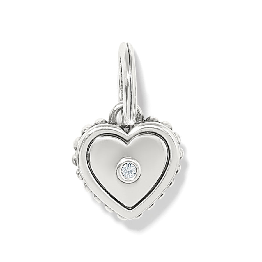 Pretty Tough Bold Heart Charm silver 2