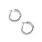 Pretty Tough Gem Hoop Earrings