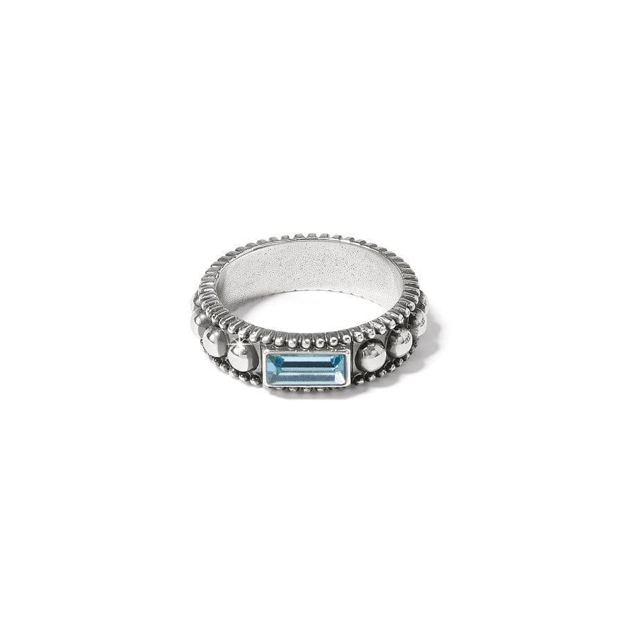 Pretty Tough Gem Ring silver-aqua 1