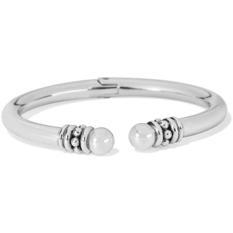 Pretty Tough Stud Open Hinged Bangle silver 2