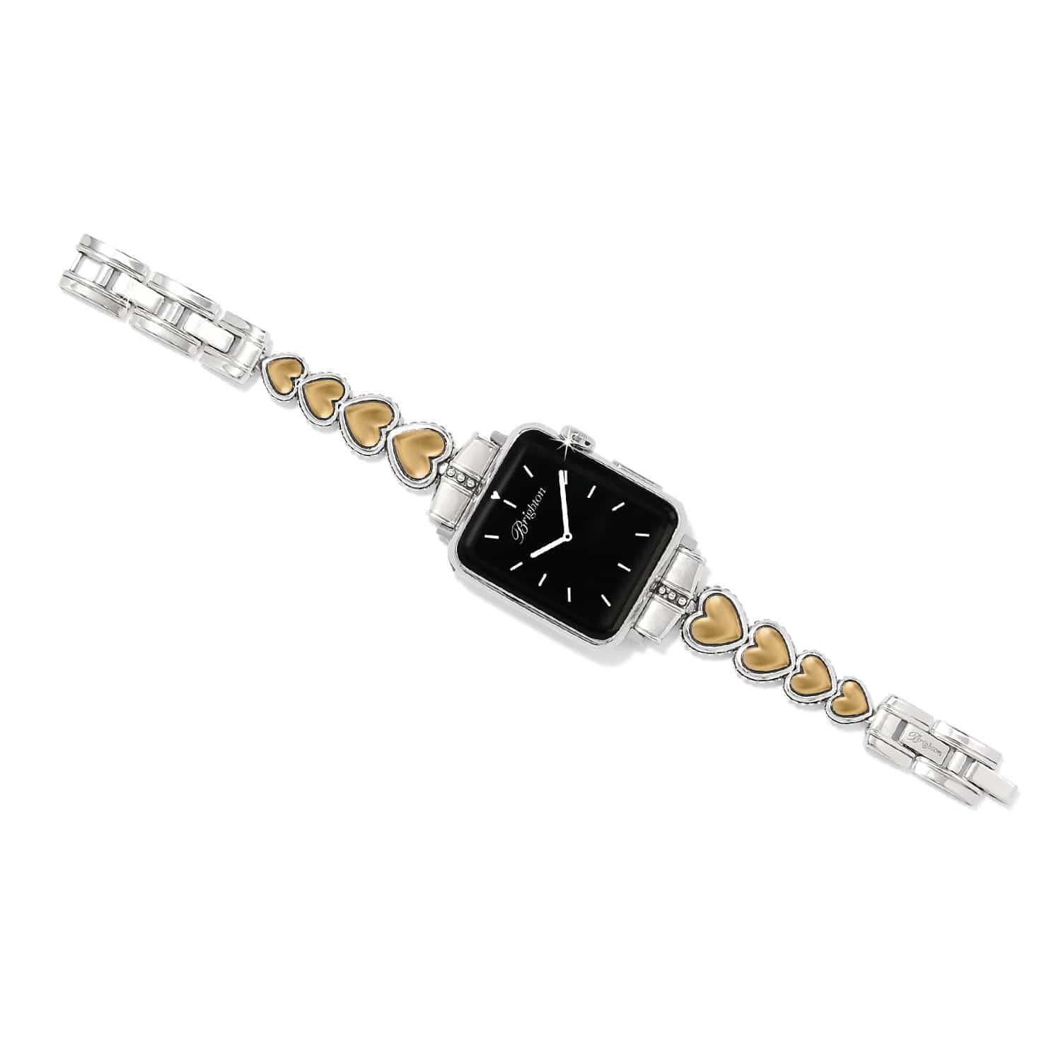 Pretty Tough Two Tone Heart Watch Band silver-gold 1