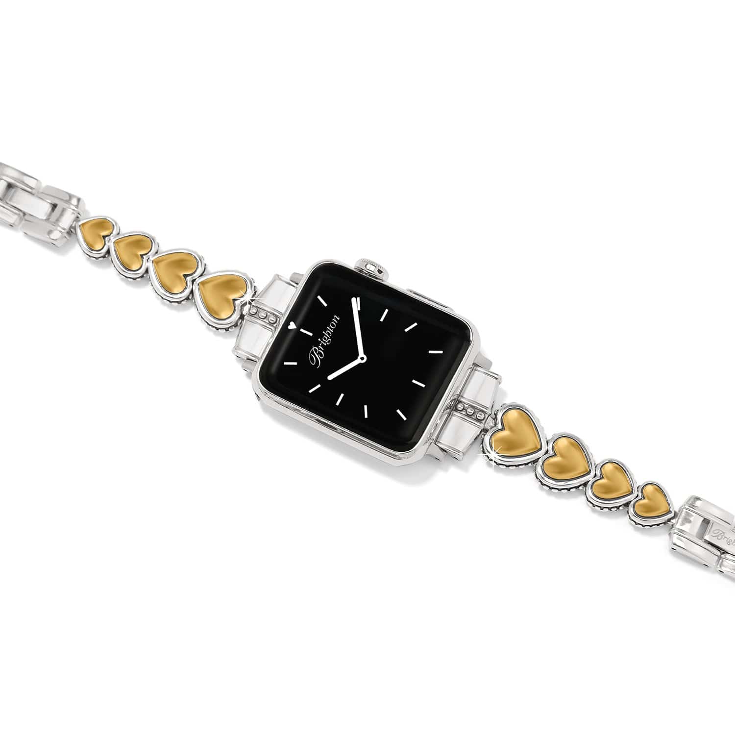 Pretty Tough Two Tone Heart Watch Band silver-gold 3