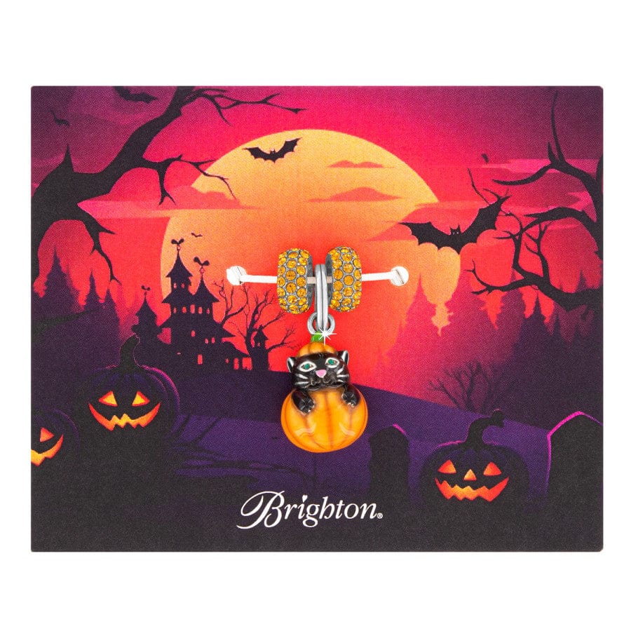 Purrfect Pumpkin Charm Set silver-orange 1