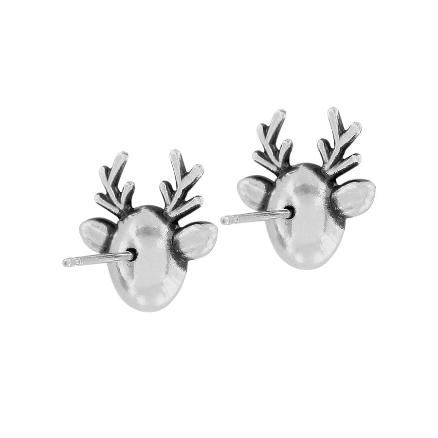 Reindeer Glitz Mini Post Earrings silver-green 11