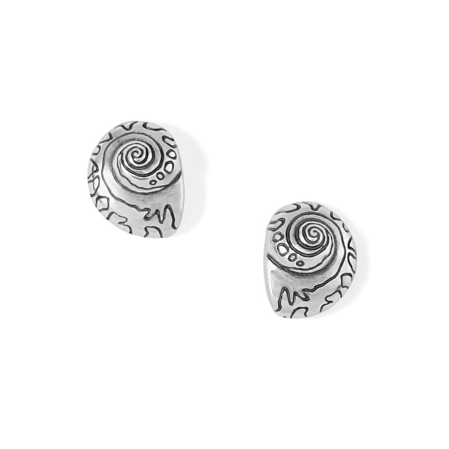 Shells Post Earrings silver 2