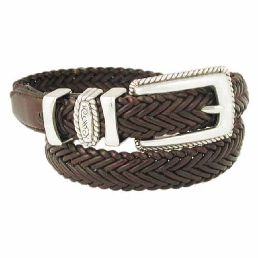 Sierra Narrow Braid Belt chocolate 2