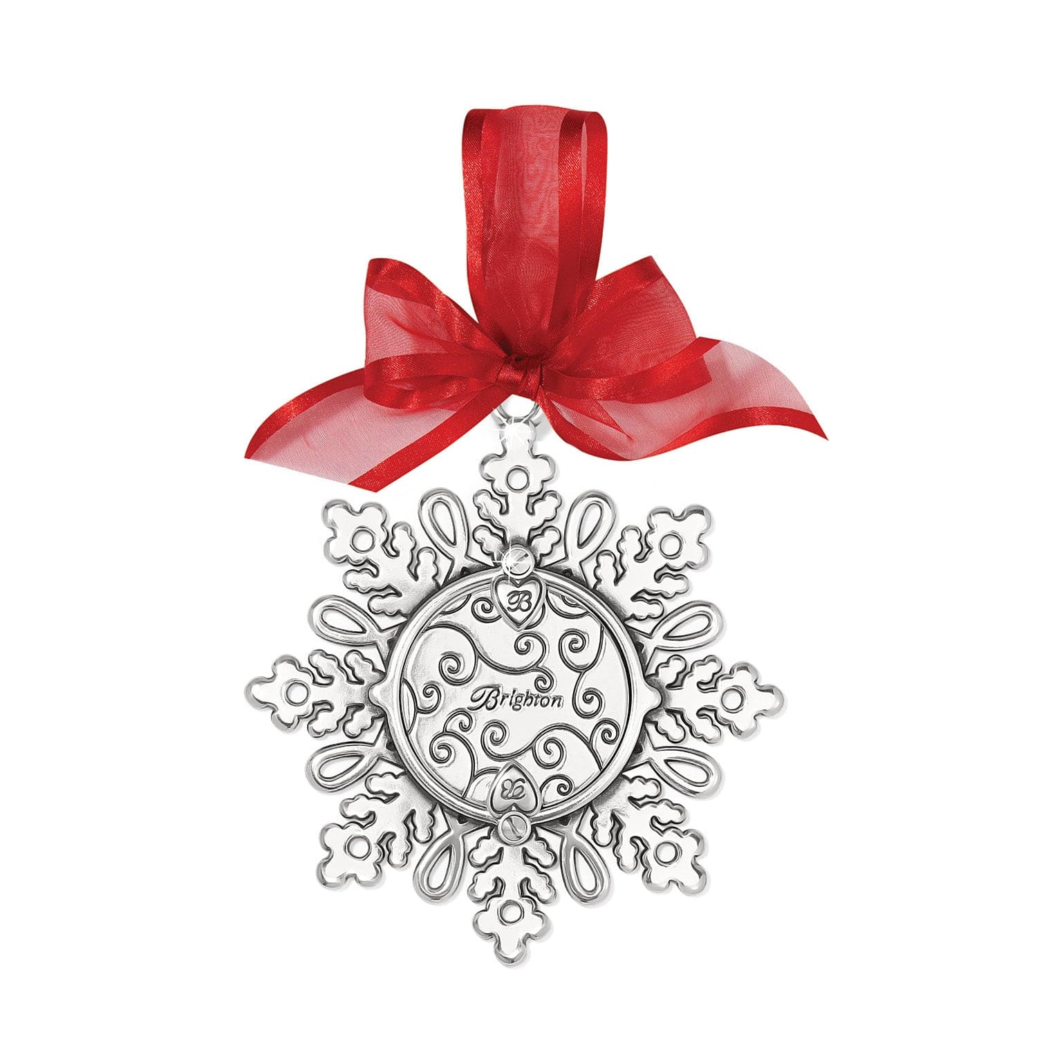 Snowflake Photo Delight Ornament silver 2