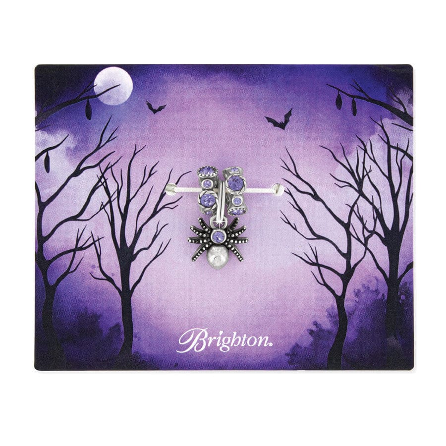 Spooky Spider Charm Set silver-purple 1