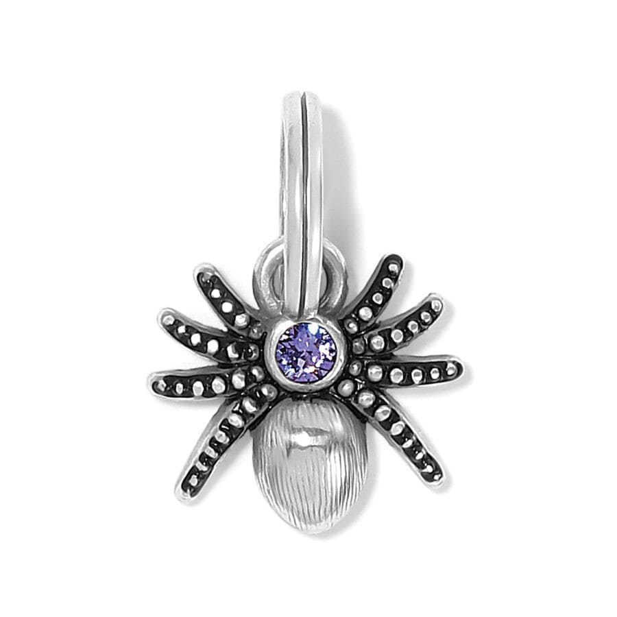 Spooky Spider Charm Set silver-purple 2