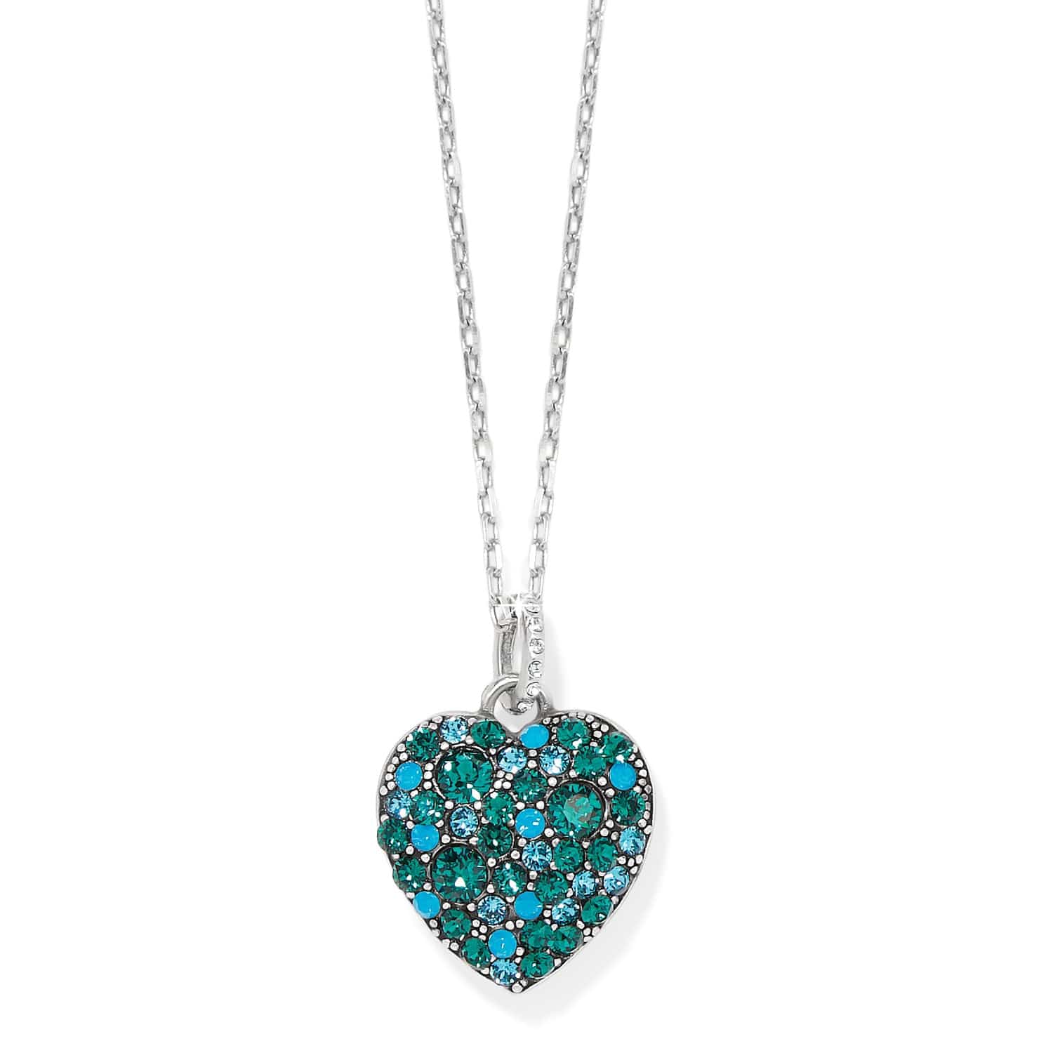 Sweet Love Necklace silver-emerald 2