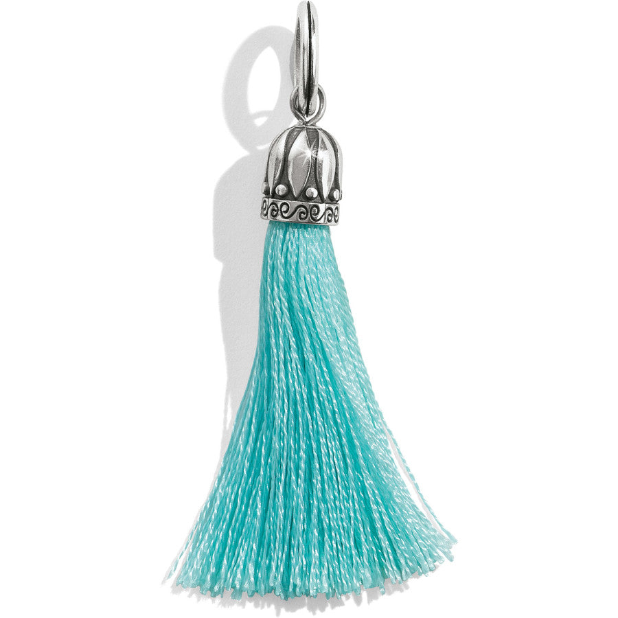 Tahlia Tassel Amulet aqua 10