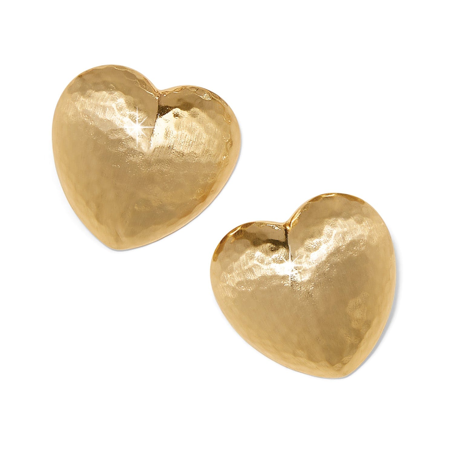 Gold heart offers earrings YSL inspiration