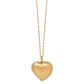 Trust Your Journey Golden Convertible Reversible Large Heart Necklace