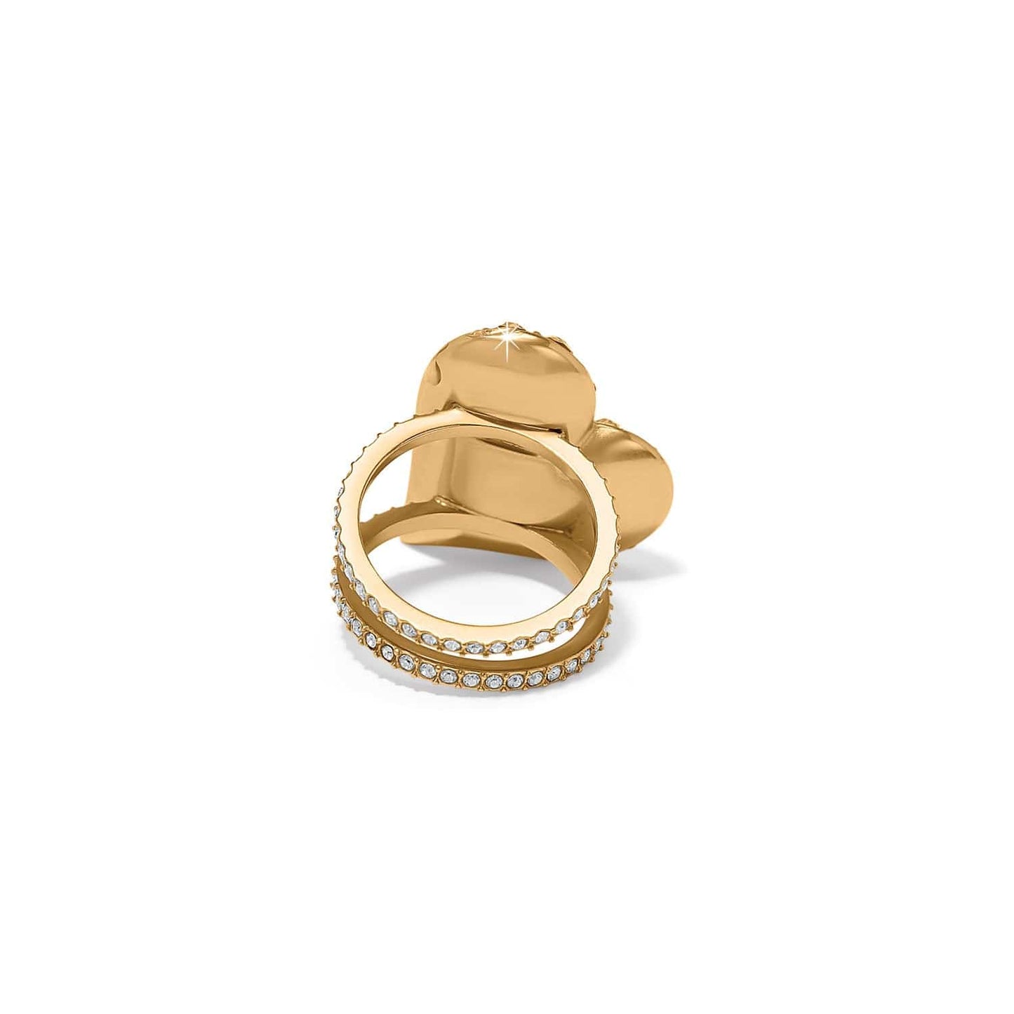 Trust Your Journey Golden Heart Ring