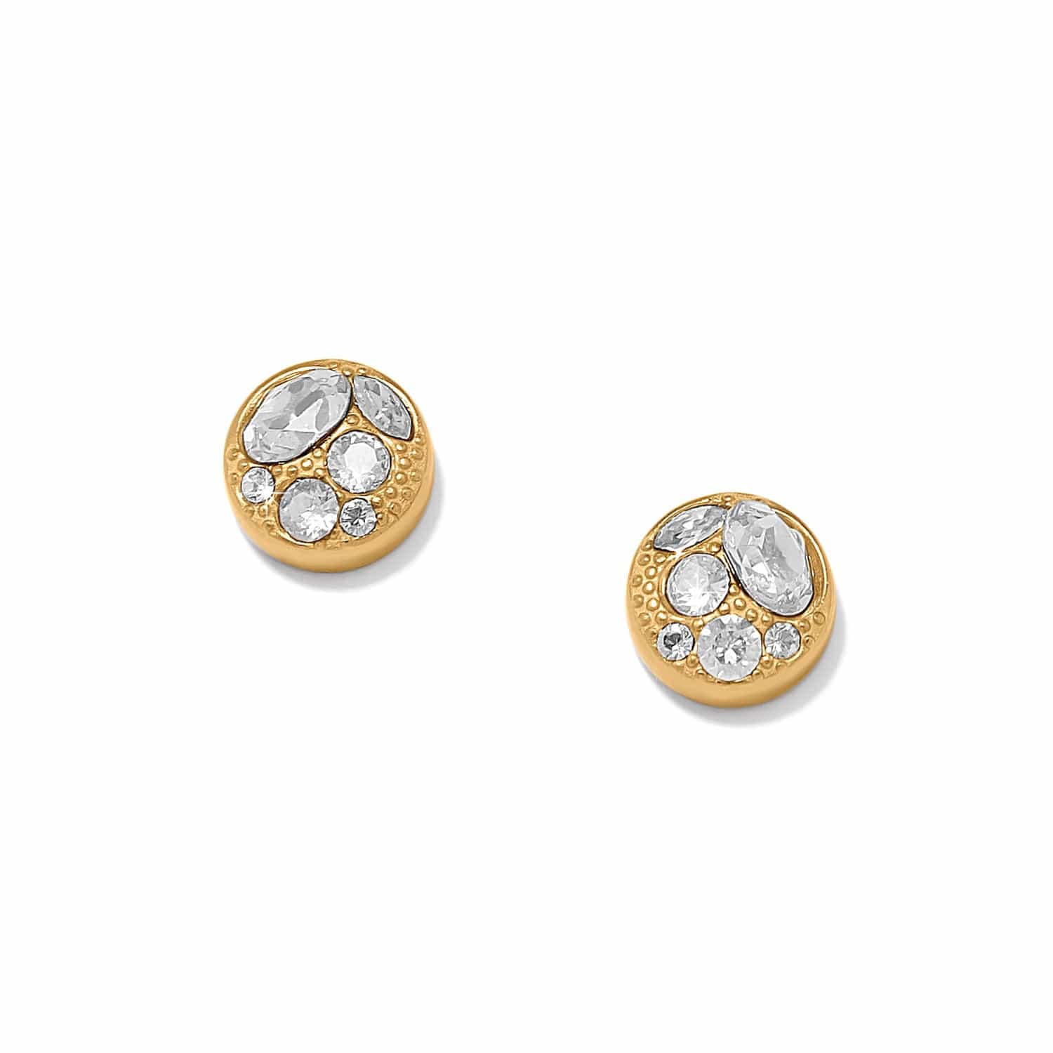 Trust Your Journey Golden Post Earrings gold 1