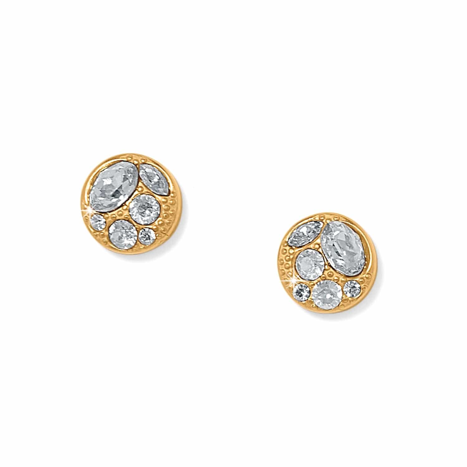 Trust Your Journey Golden Post Earrings gold 2