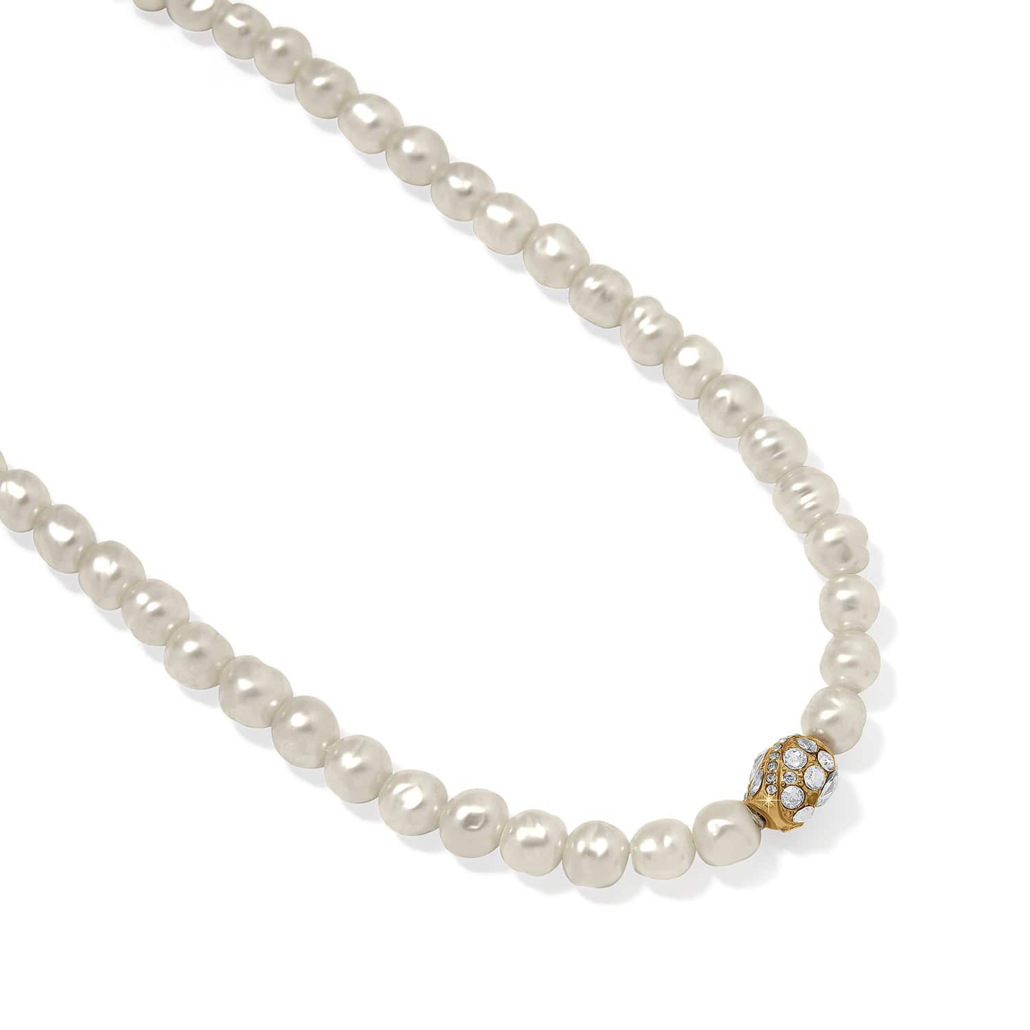 Trust Your Journey Pearl Necklace gold-pearl 2