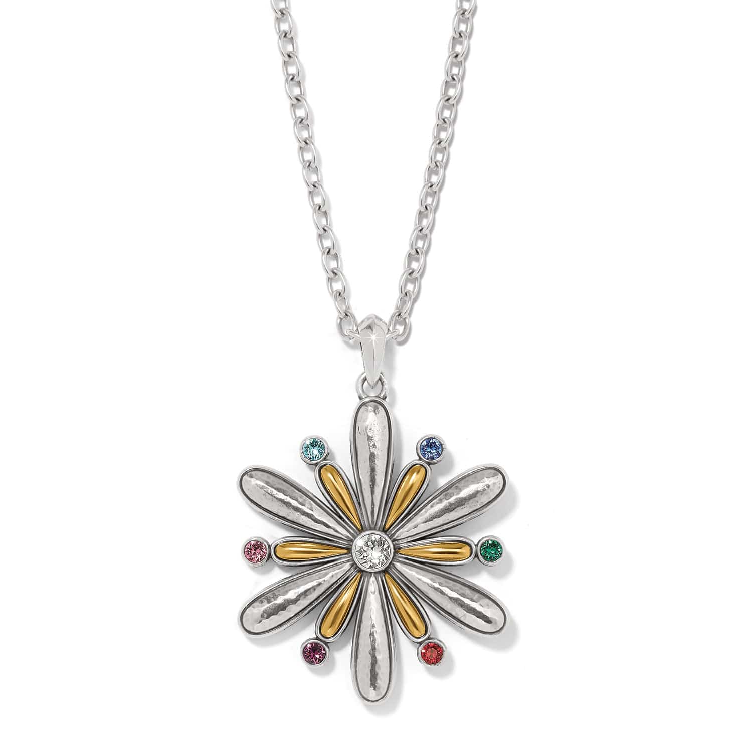 Twilight Shine Hues Convertible Necklace silver-gold 1