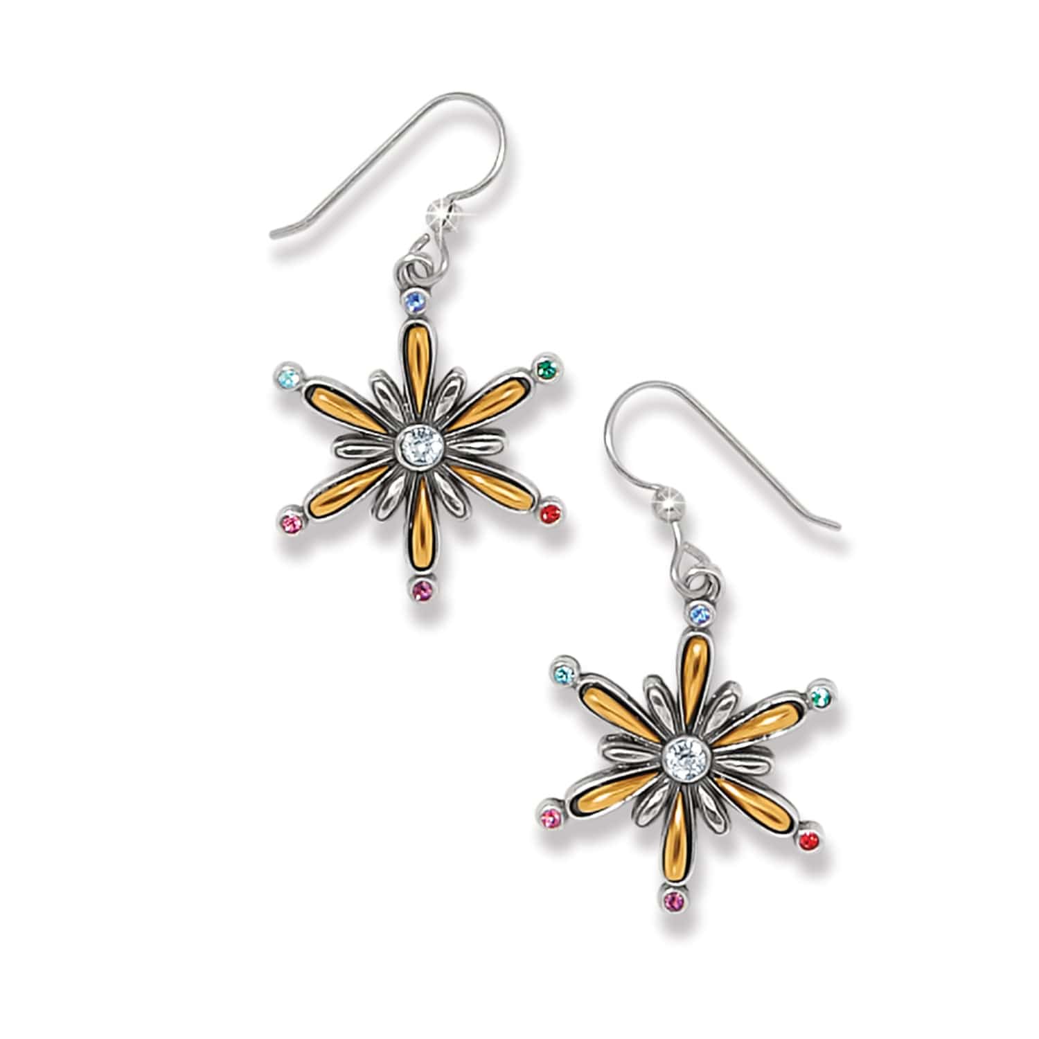 Twilight Shine Hues French Wire Earrings silver-gold 3