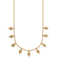 Twinkle Mod Droplet Reversible Necklace in gold zoomed out view