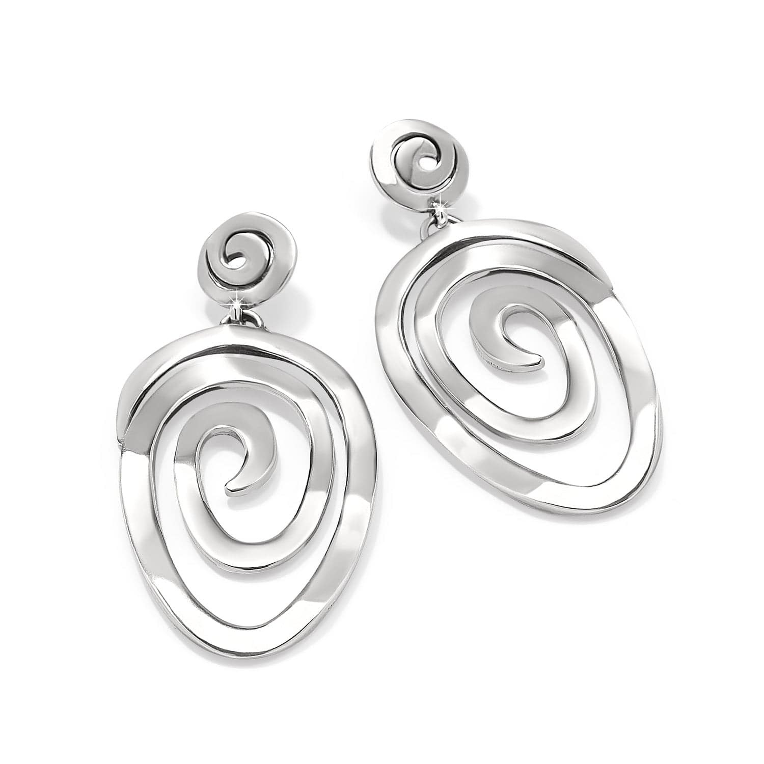 Vertigo Vibe Statement Post Drop Earrings silver 1