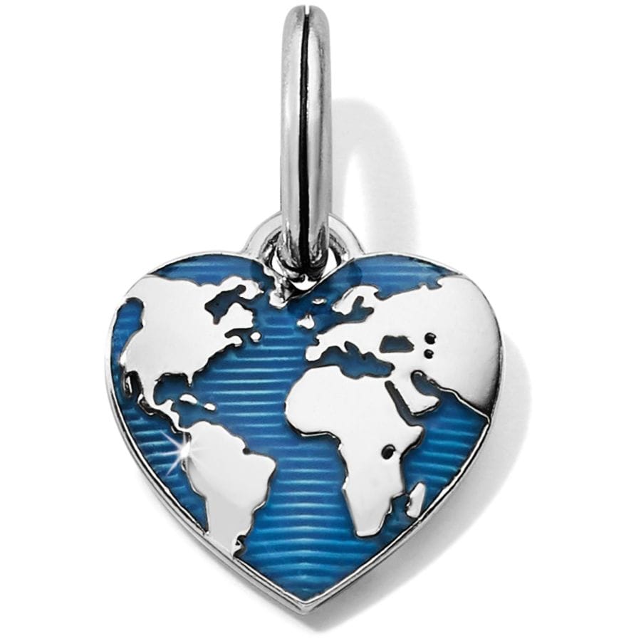 World Love Charm silver-blue 2