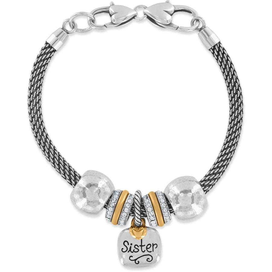 World's Best Sister Bracelet silver-gold 2