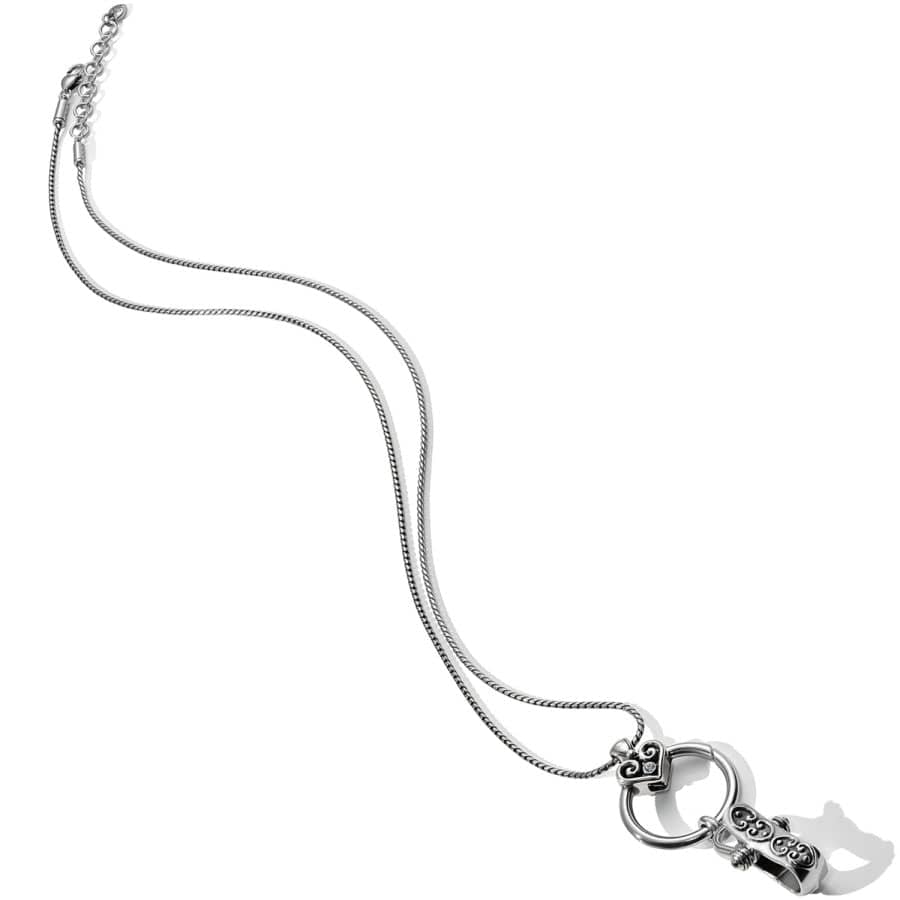 Alcazar Charm Badge Clip Necklace silver 3
