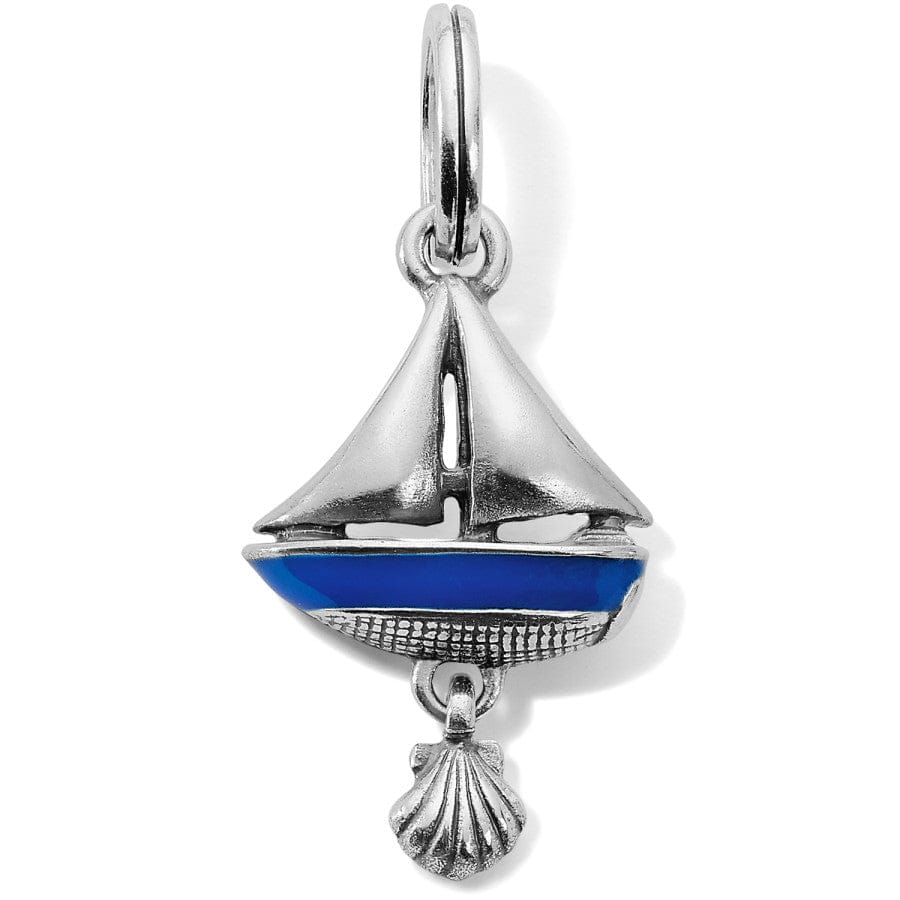 All Aboard Charm silver-blue 1