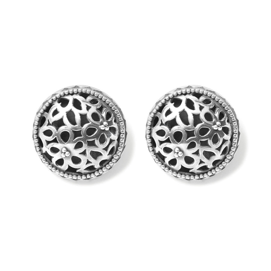 Bali Lacy Daisy Clip Earrings silver 1