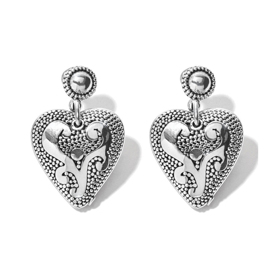 Bali South Sea Drop Post Earrings silver 1