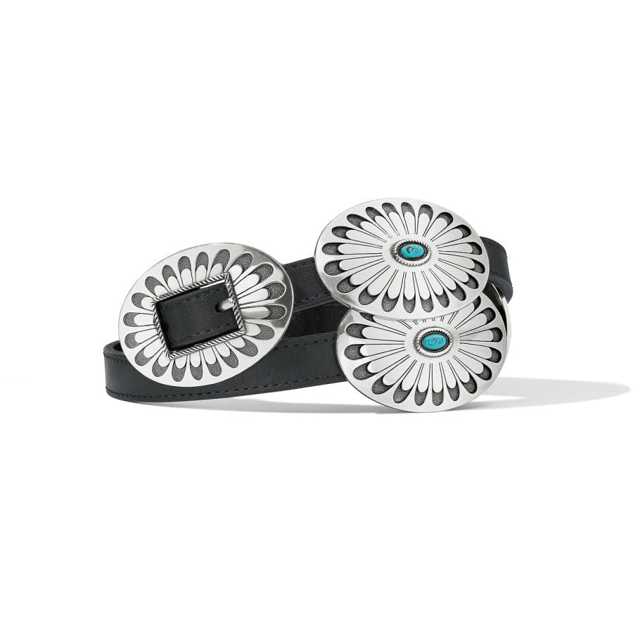 Blackbird Concho Belt black-turquoise 1