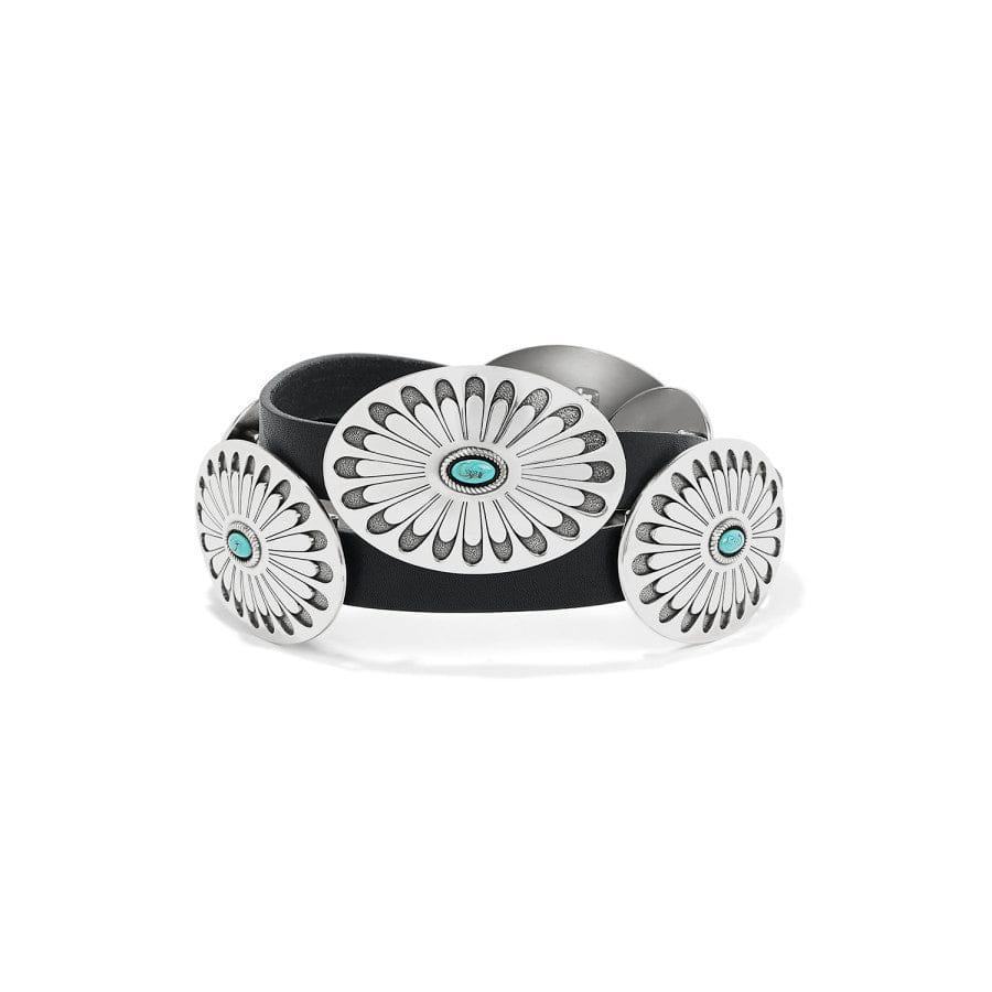 Blackbird Concho Belt black-turquoise 2