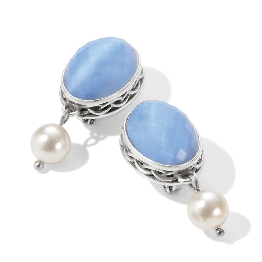 Blue Moon Leverback Earrings silver-blue 2