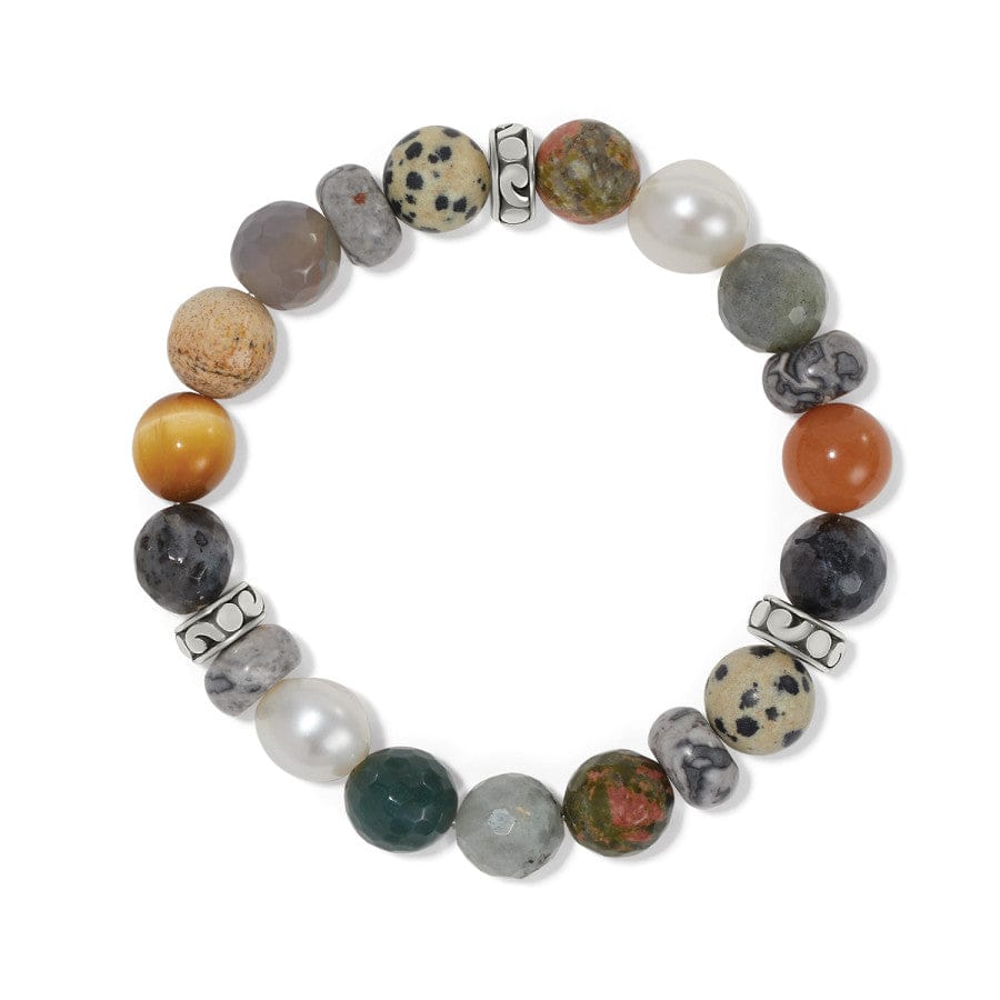 Contempo Desert Pearl Stretch Bracelet silver-multi 1