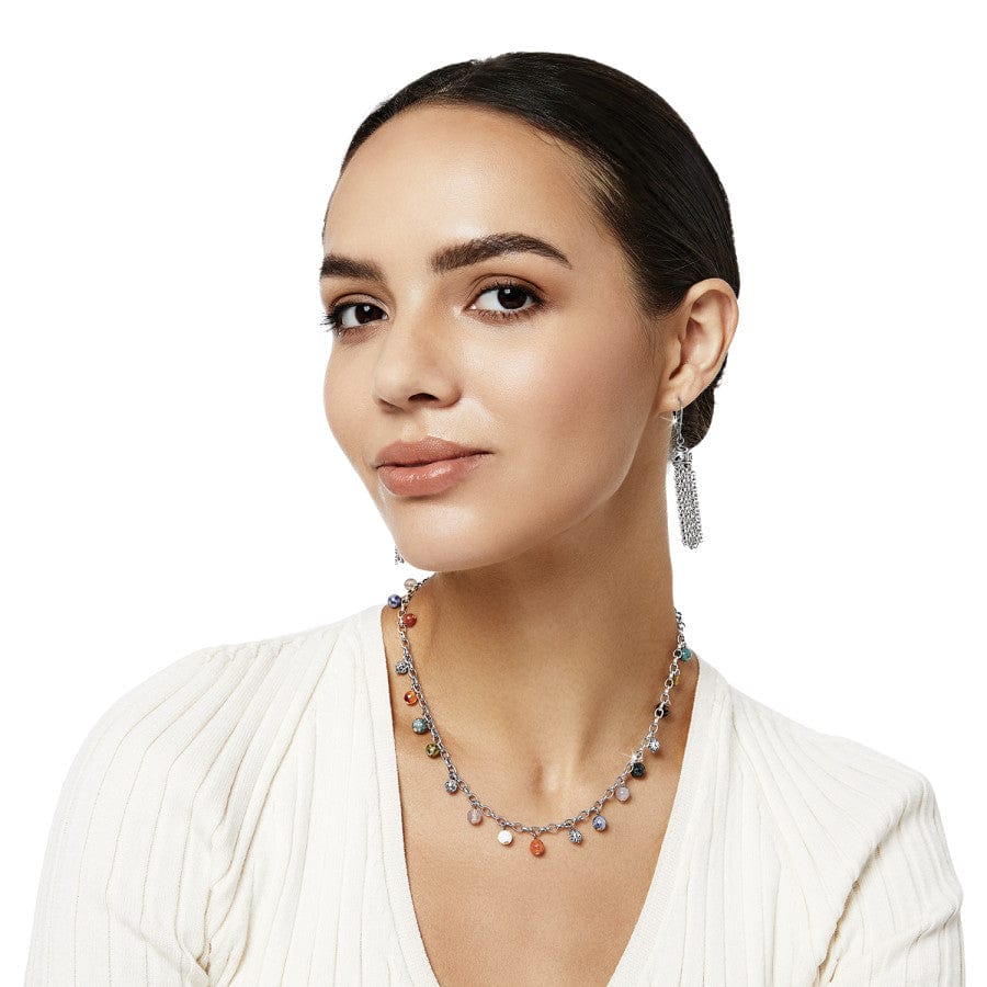 Contempo Desert Sky Droplet Necklace silver-multi 5